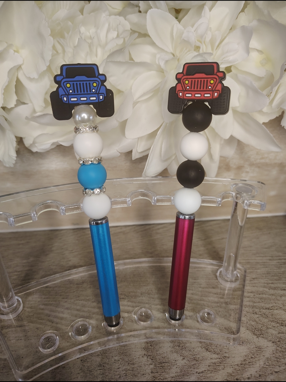 Stylus Pen with Jeep Topper - Blue and Red Options